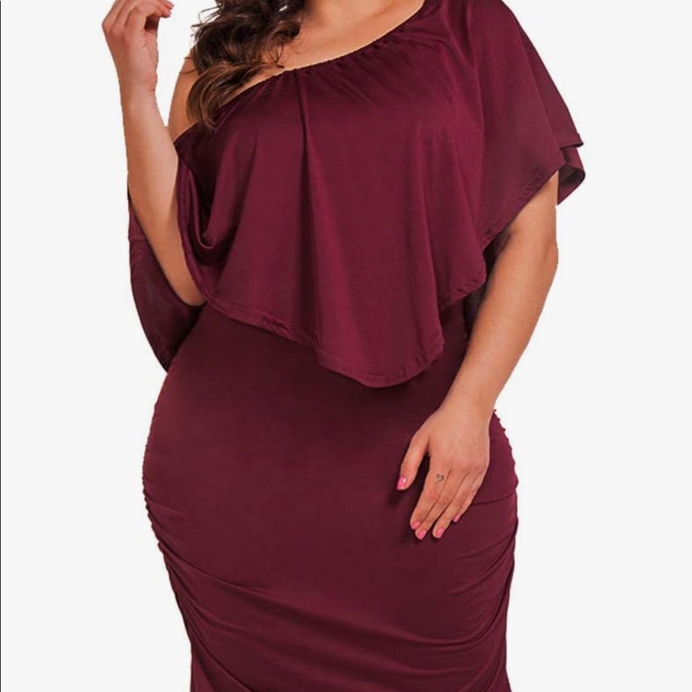 Burgundy Dress for Date Night